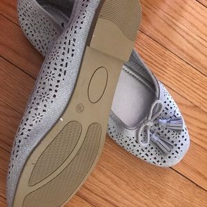 Silver new flats